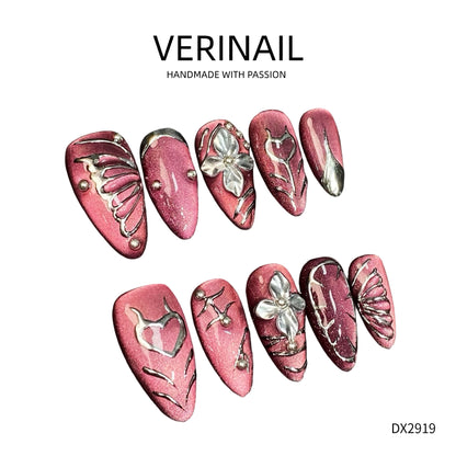 Press On Nails Color Red RD01