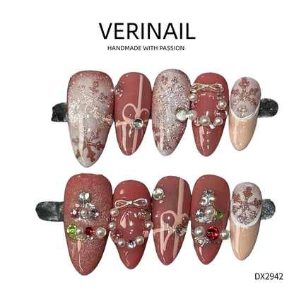 Press On Nails Almond-Medium-AM04