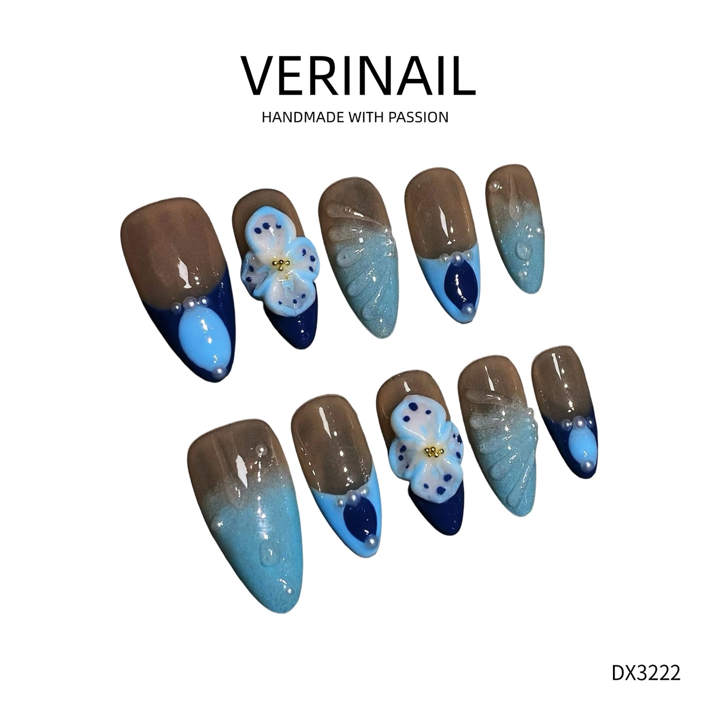 Press On Nails Almond-Medium-AM04
