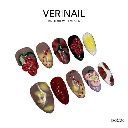 Press On Nails Almond-Medium-AM04