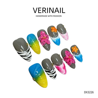Press On Nails Almond-Medium-AM04