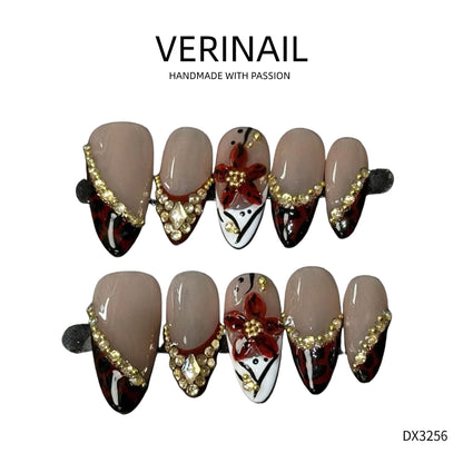 Press On Nails Almond-Medium-AM04