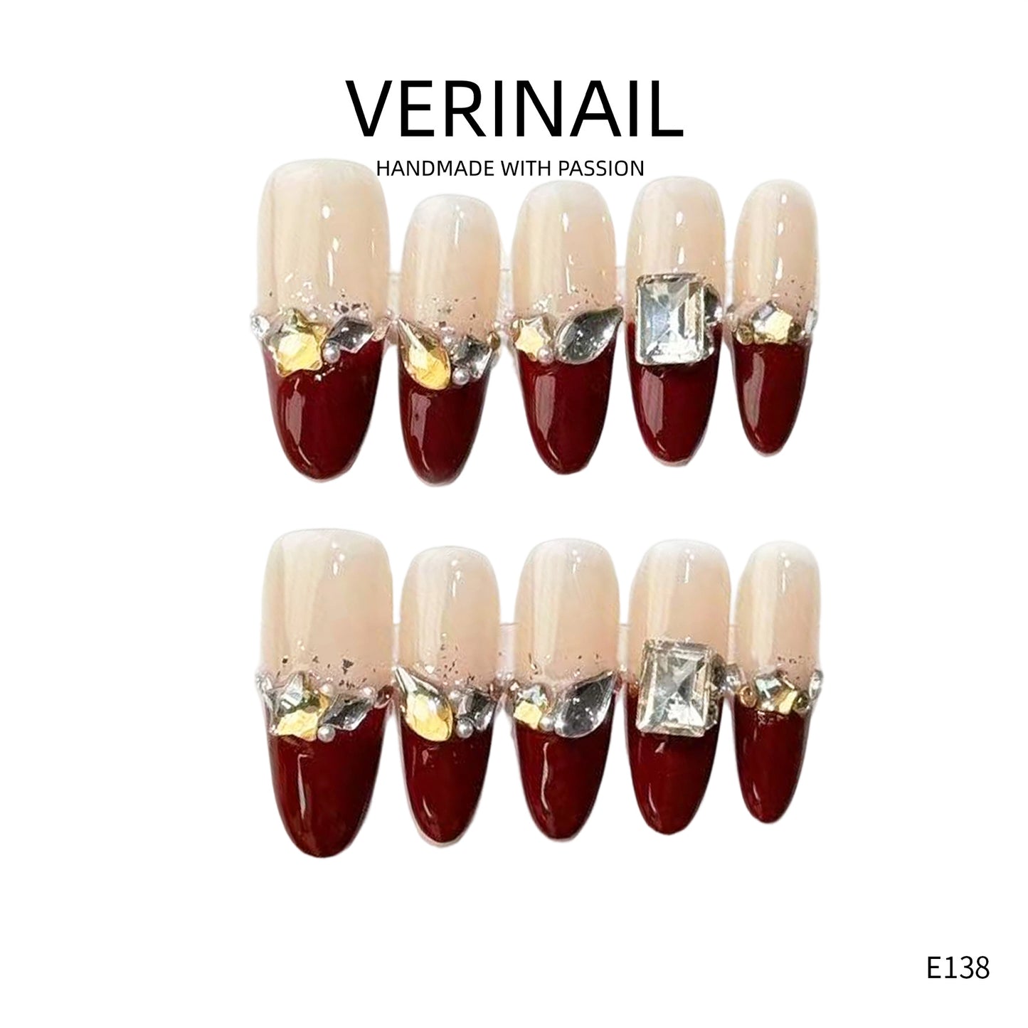 Press On Nails Almond-Long-AL05