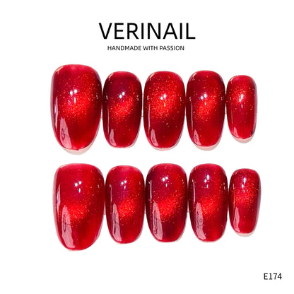 Press On Nails Color Red RD01