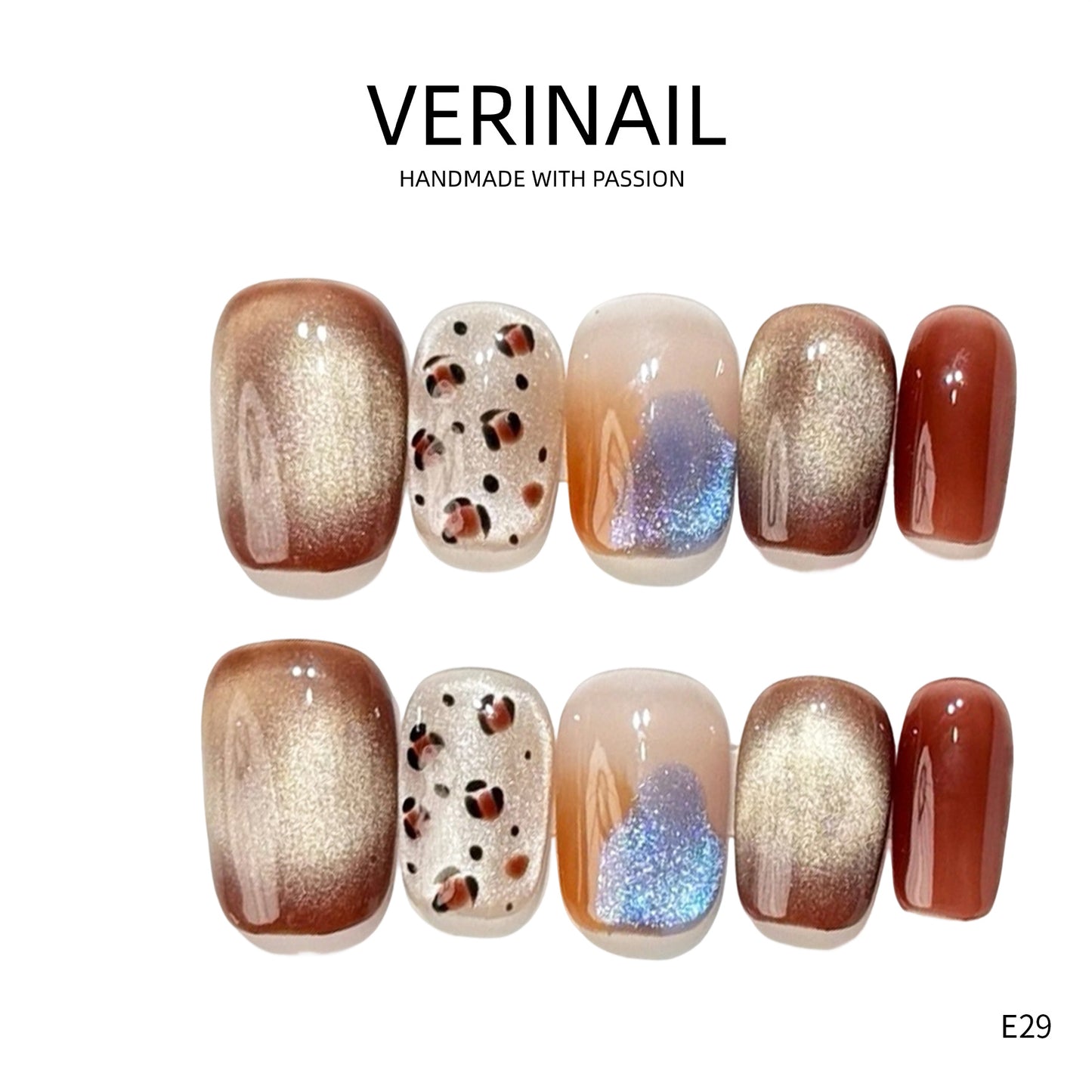 Press On Nails Ballerina- Short BS04