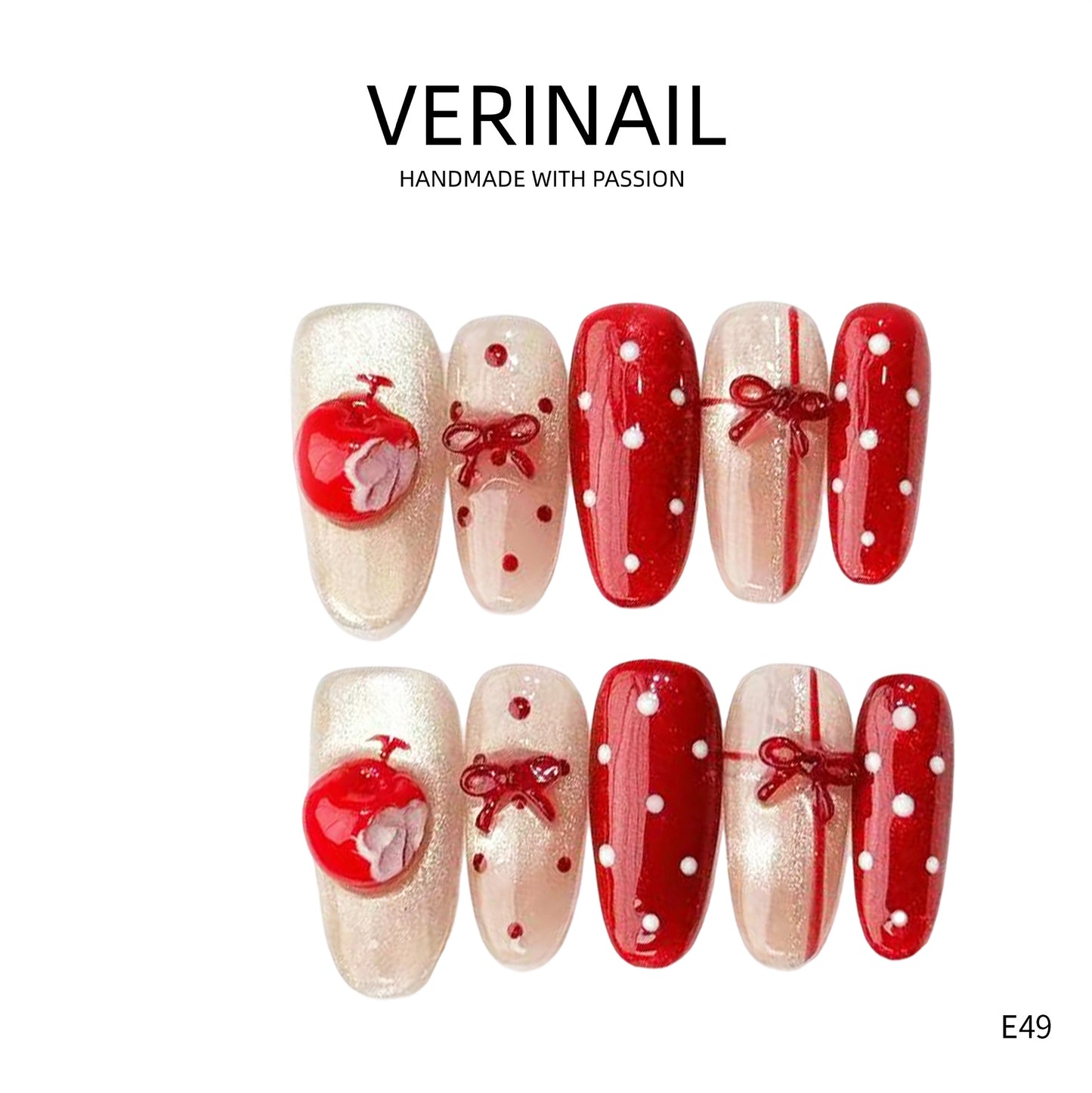 Press On Nails Almond-Medium-AM04