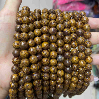 Round Smooth Beads Crystal/Quartz/Jasper/Agate 4mm 6mm 8mm 10mm