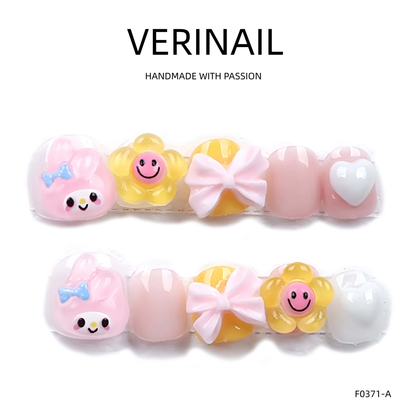 Press On Nails Color Yellow YW01