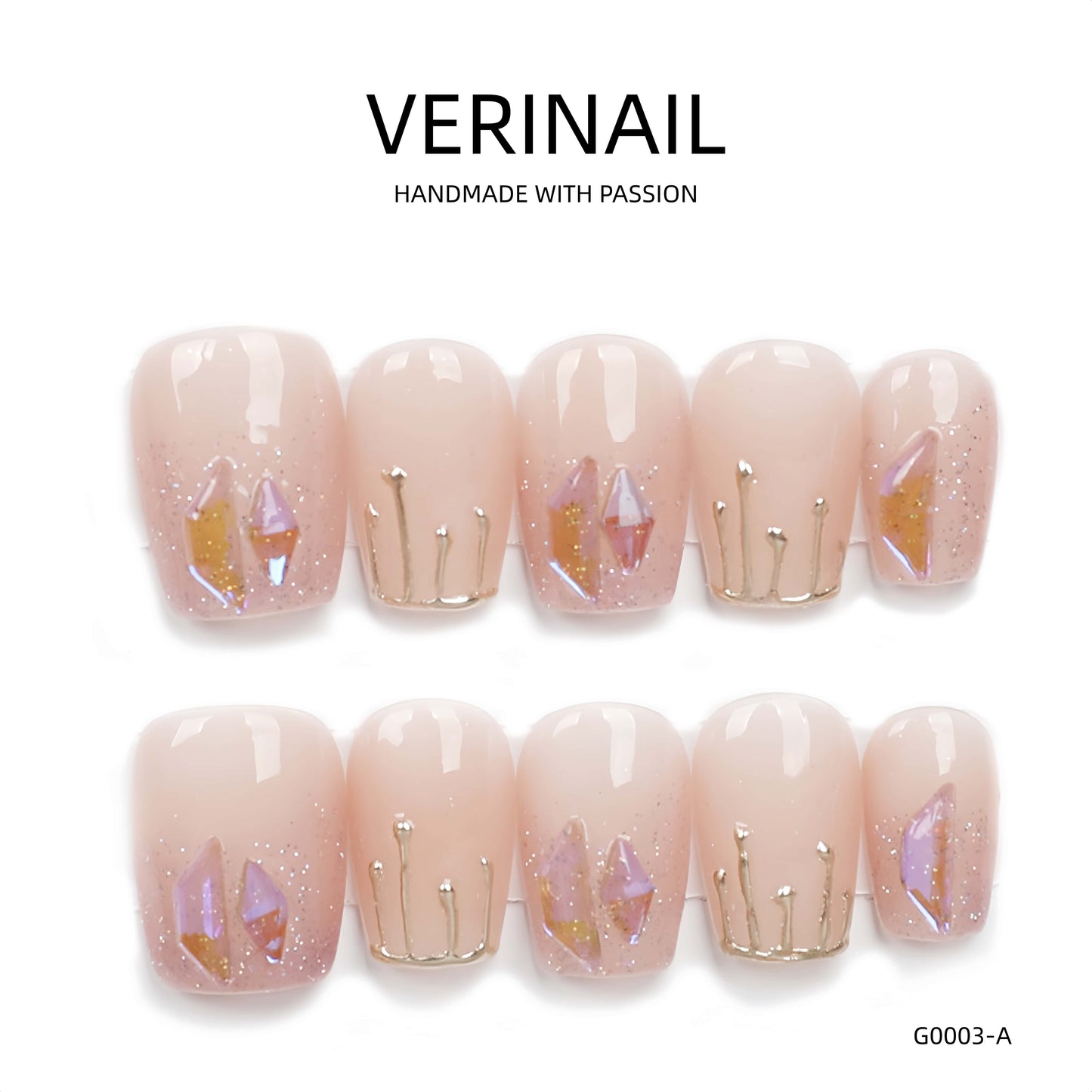 Press On Nails Ballerina- Short BS01