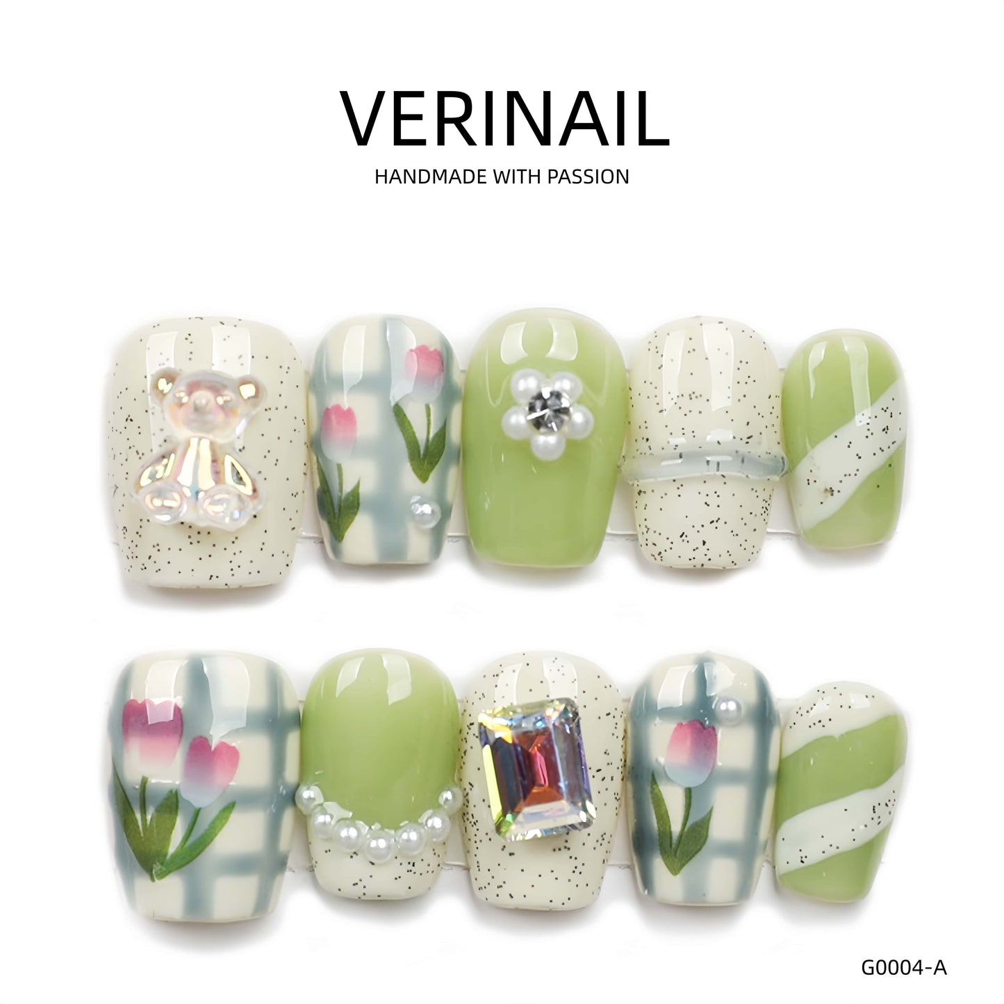 Press On Nails Ballerina- Short BS03