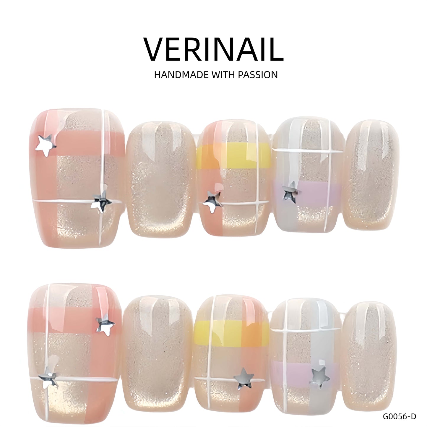 Press On Nails Color Yellow YW01