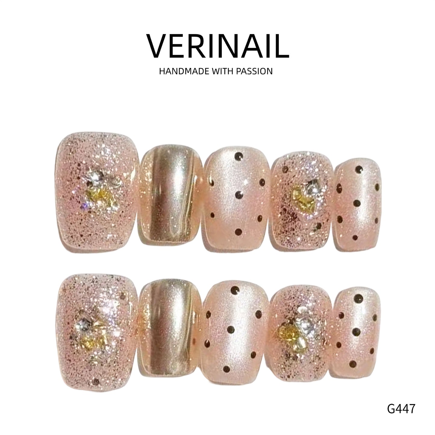 Press On Nails Ballerina- Short BS01