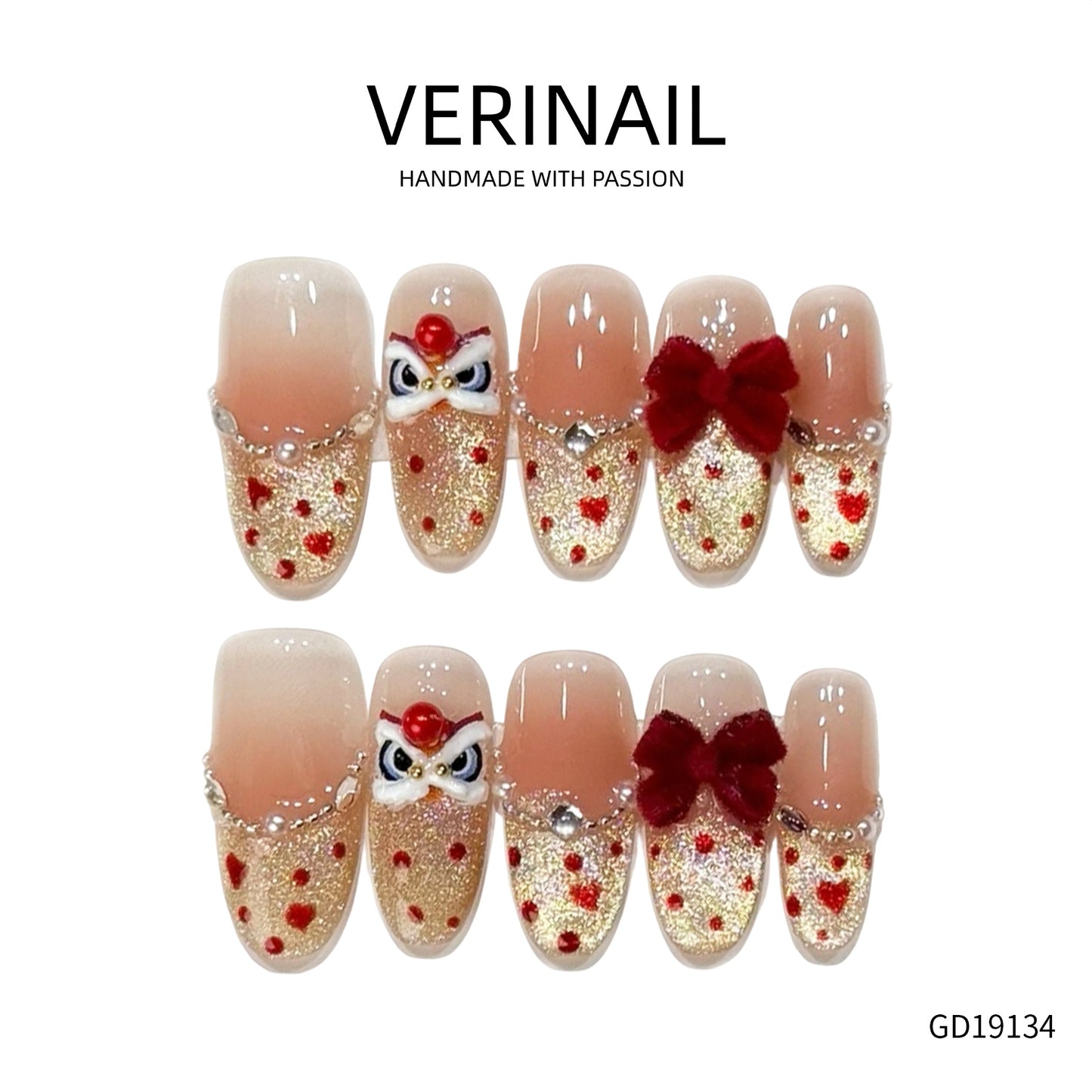 Press On Nails Almond-Long-AL05