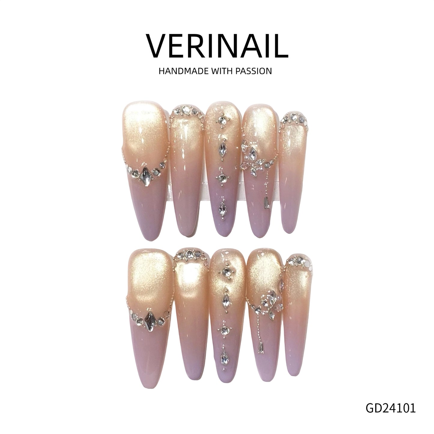 Press On Nails Almond-Long-AL05