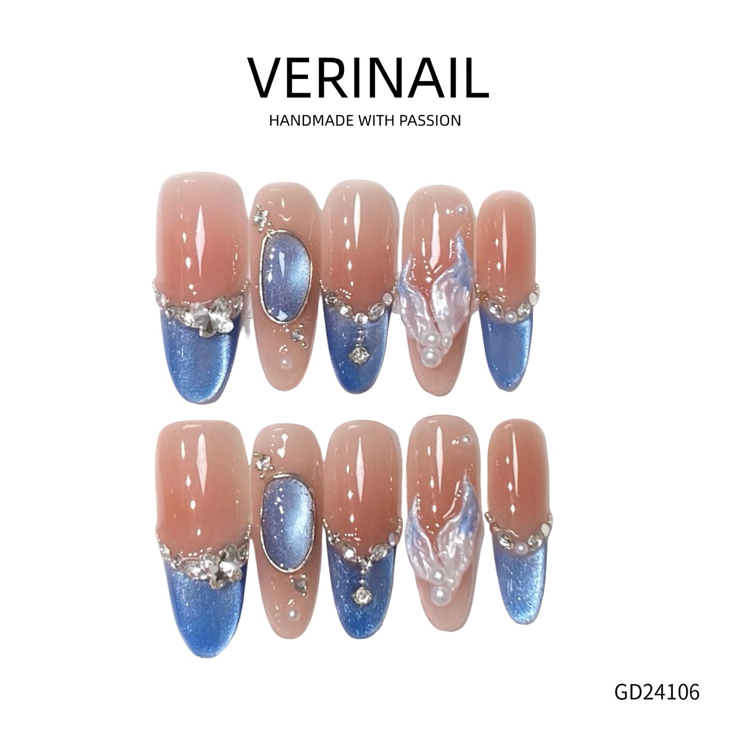 Press On Nails Almond-Long-AL05