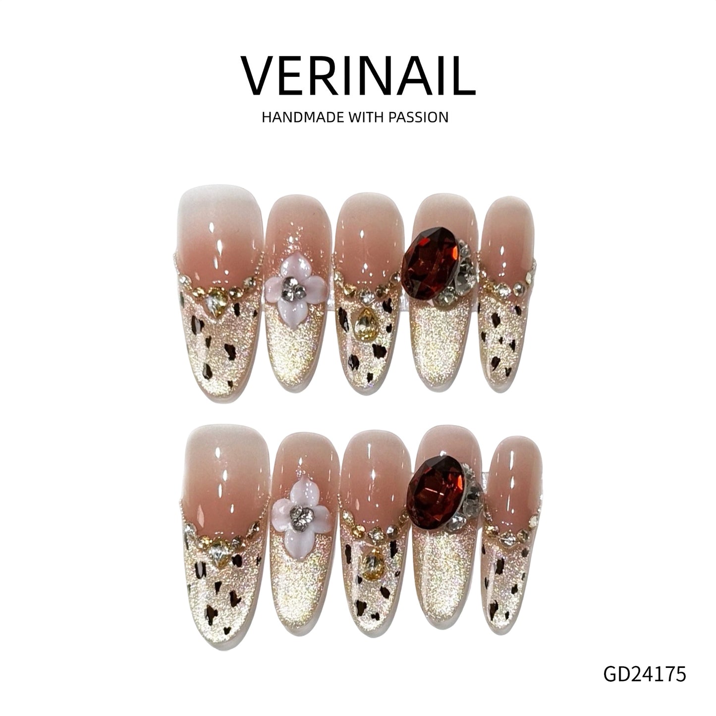 Press On Nails Almond-Long-AL05