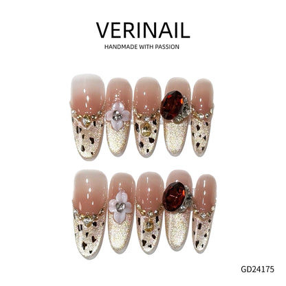 Press On Nails Almond-Long-AL05