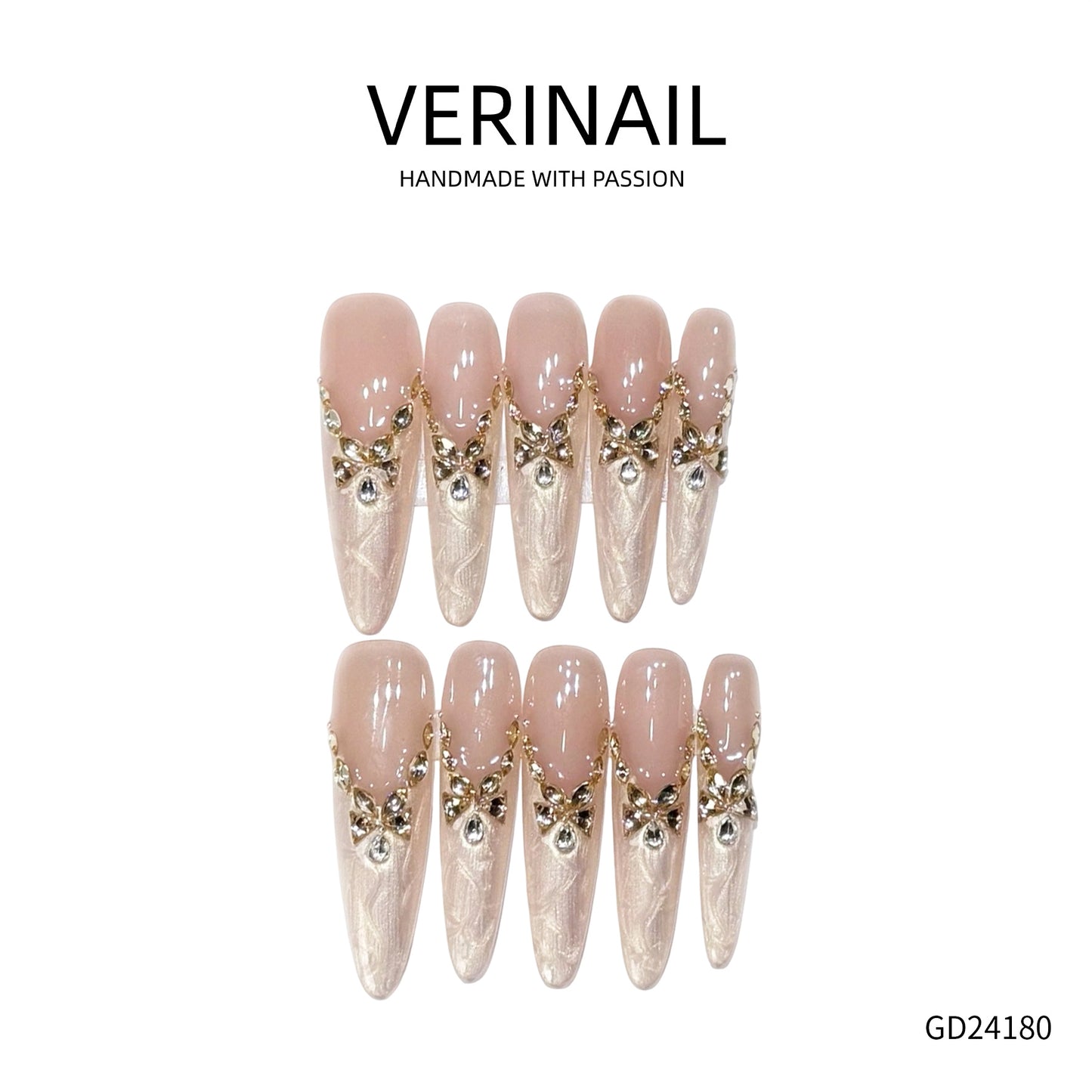 Press On Nails Almond-Long-AL05