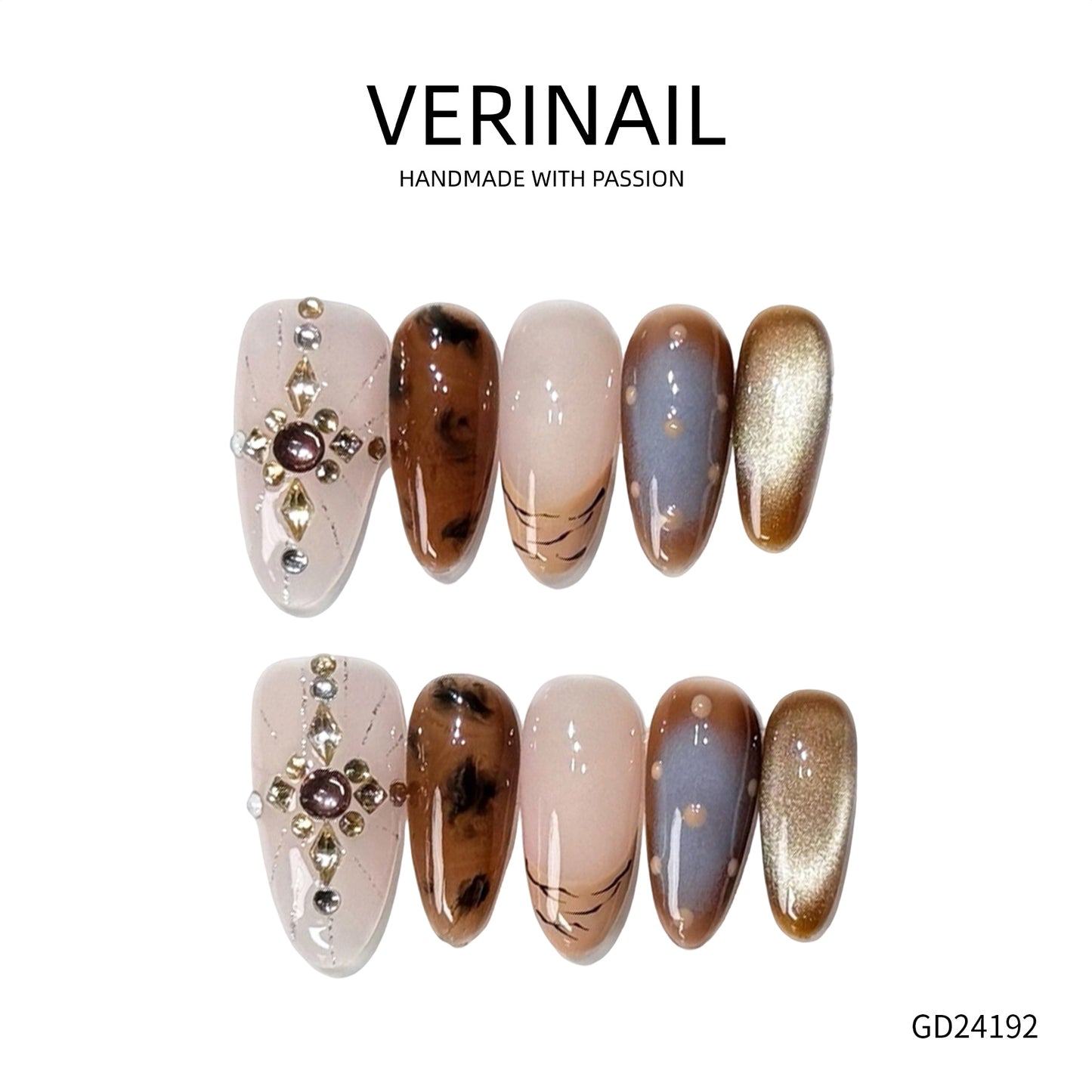 Press On Nails Almond-Long-AL05