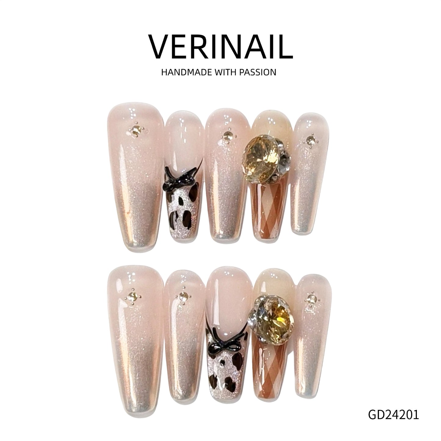 Press On Nails Almond-Long-AL05