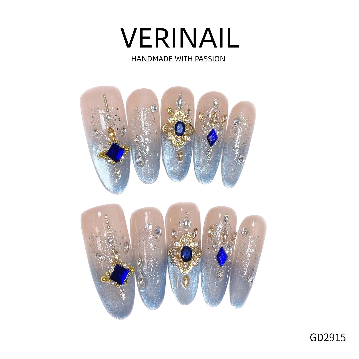 Press On Nails Almond-Long-AL05
