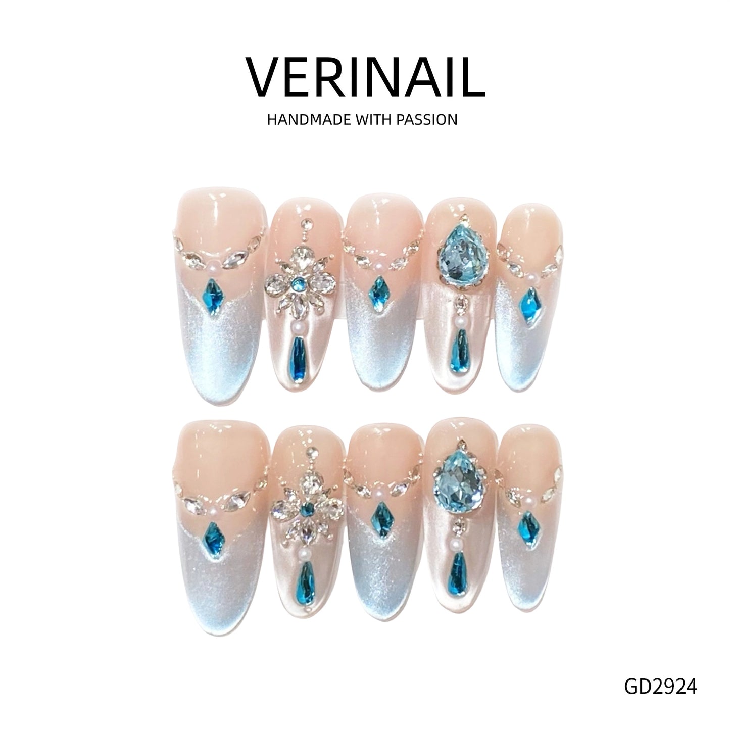 Press On Nails Almond-Long-AL05