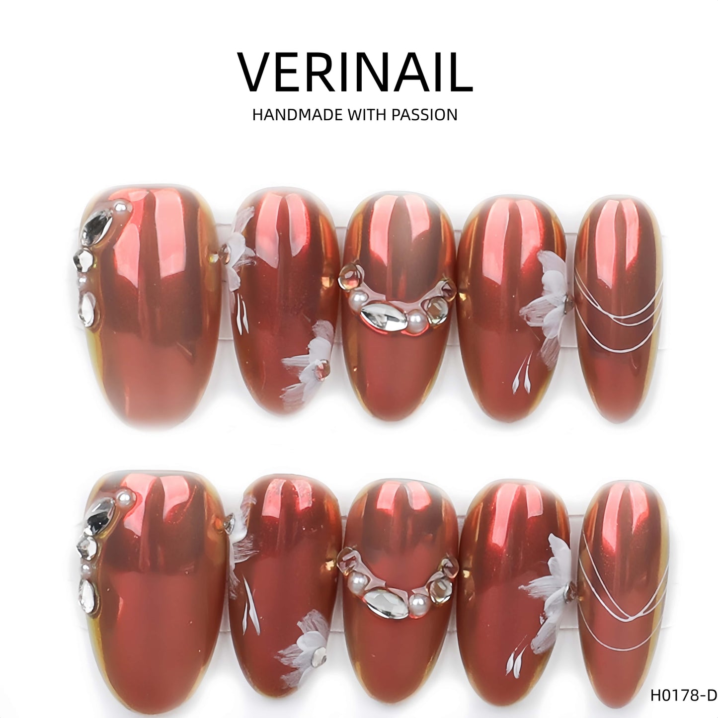 Press On Nails Almond-Medium-AM05