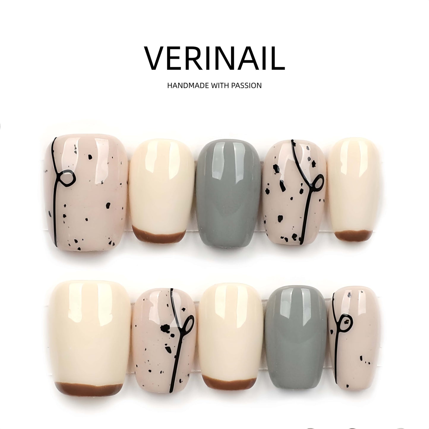 Press On Nails Ballerina- Short BS03