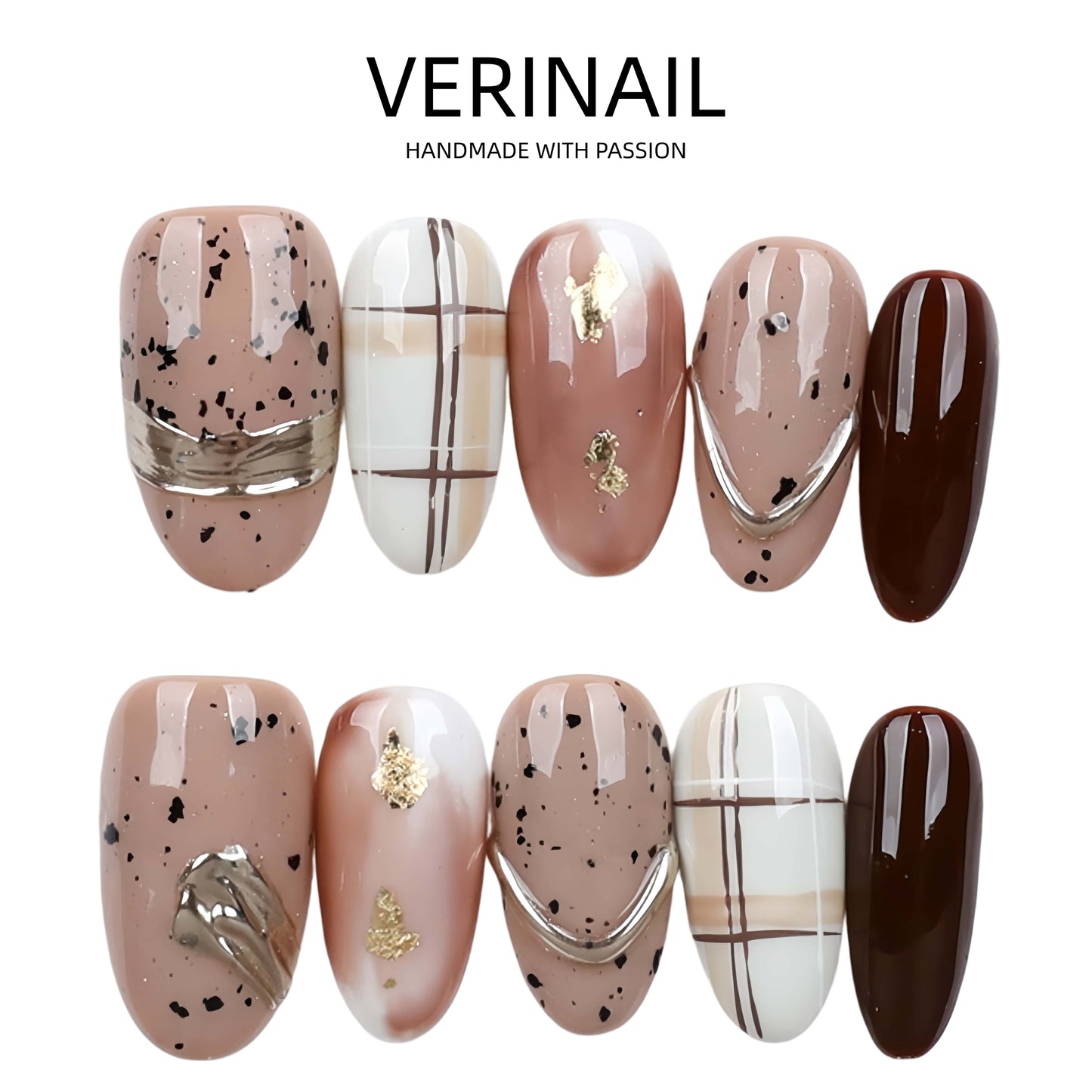 Press On Nails Almond-Medium-AM05