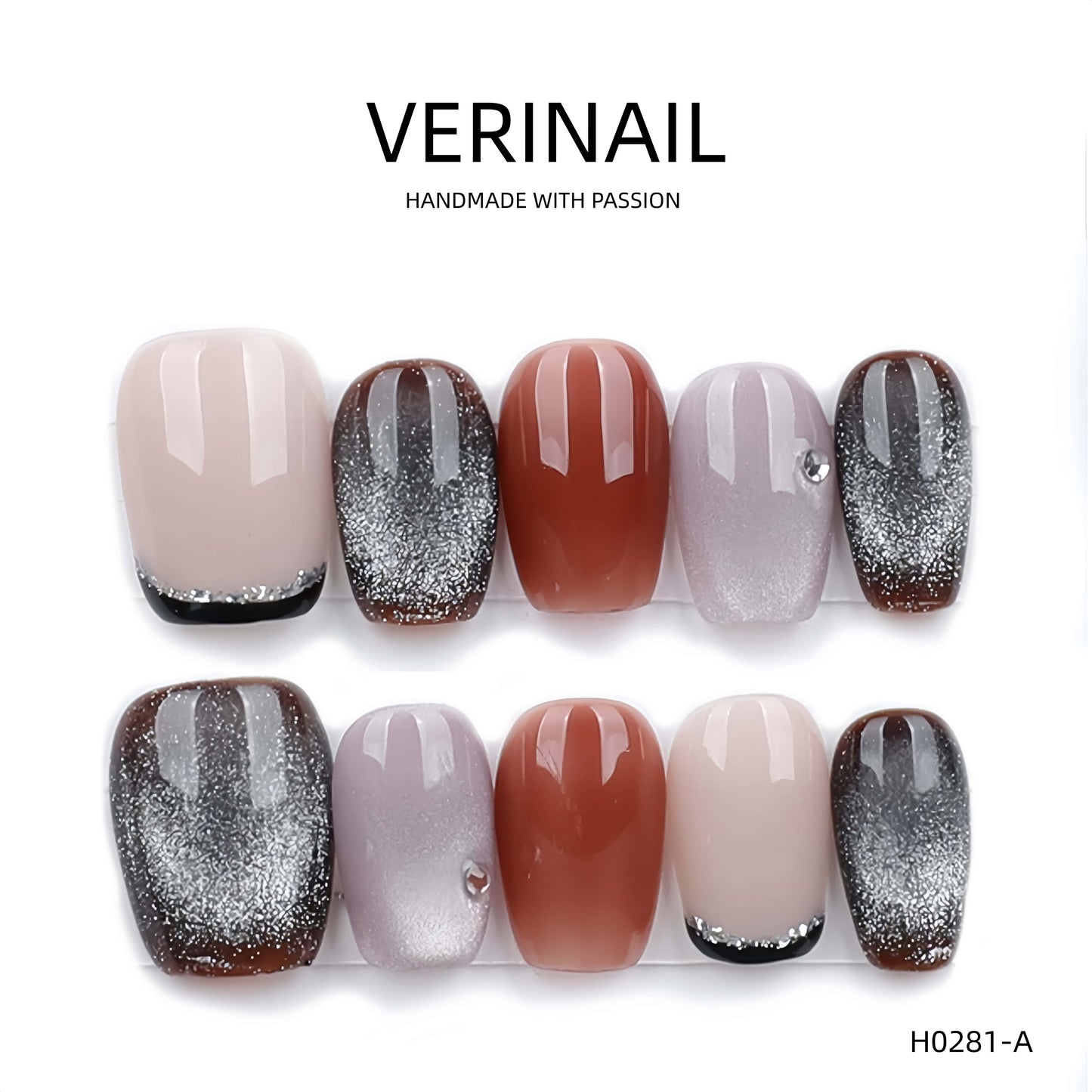 Press On Nails Ballerina- Short BS03