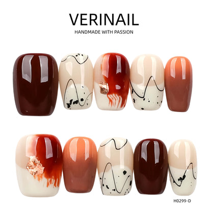 Press On Nails Color Red RD02