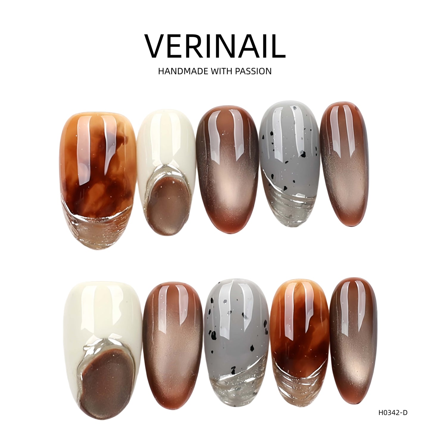 Press On Nails Almond-Medium-AM05