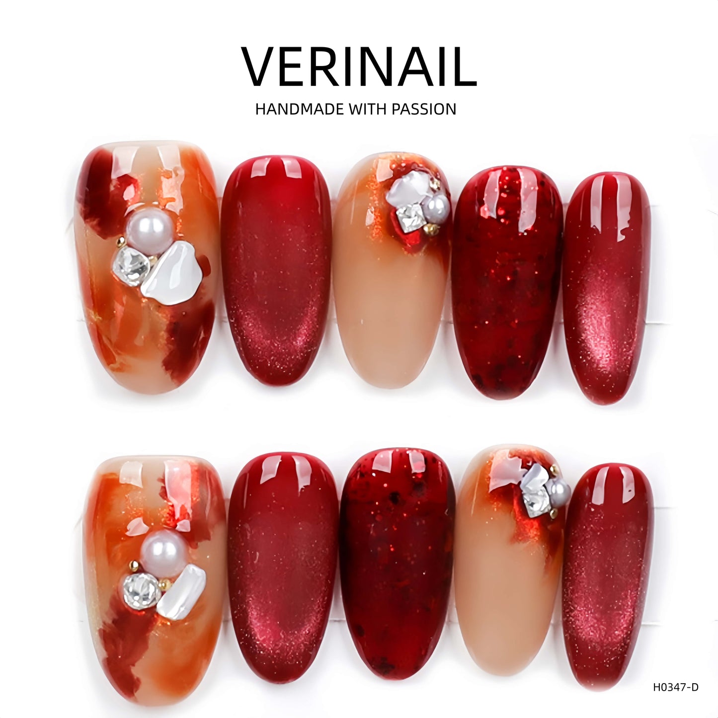 Press On Nails Almond-Medium-AM05