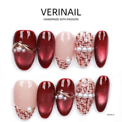 Press On Nails Color Red RD02