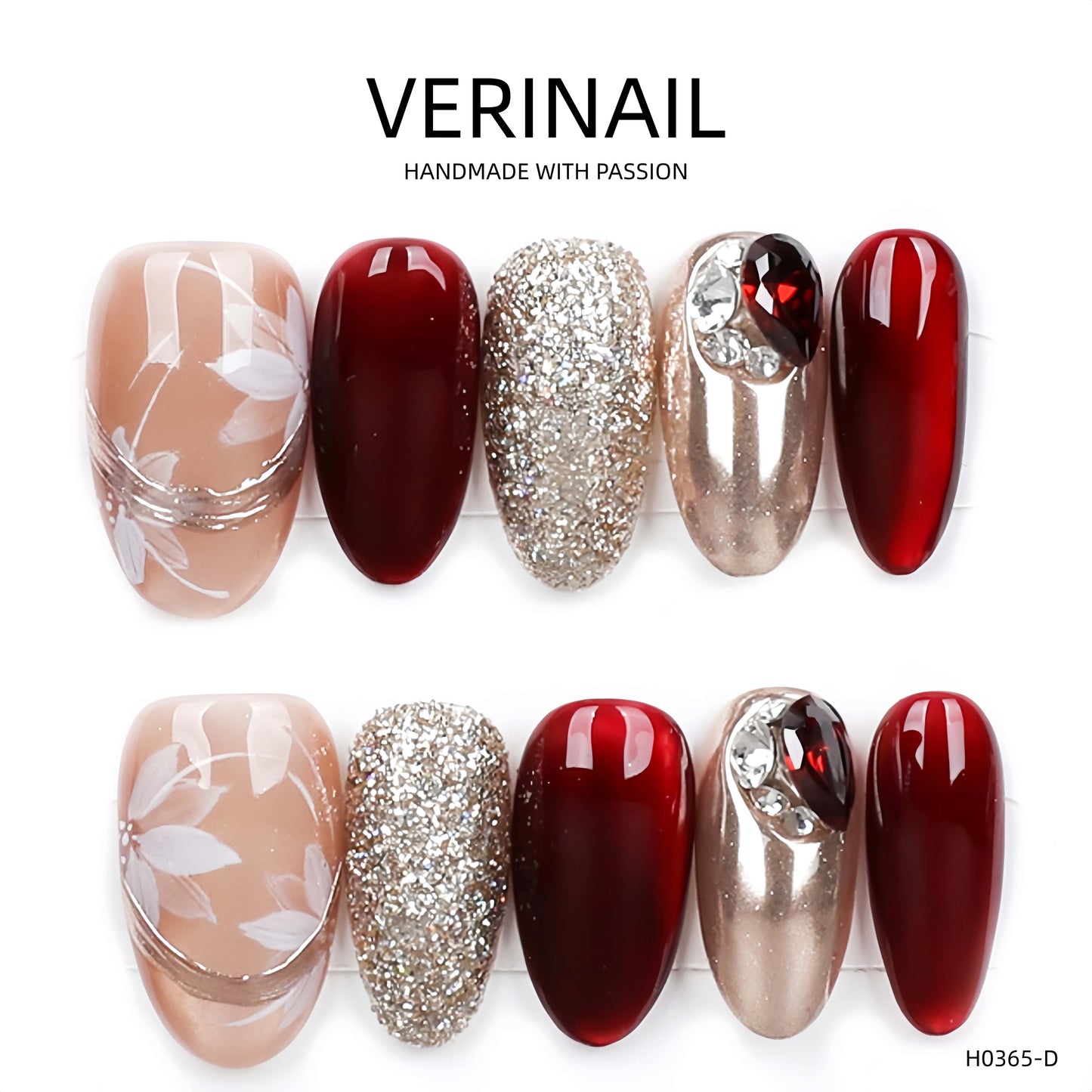 Press On Nails Almond-Medium-AM06