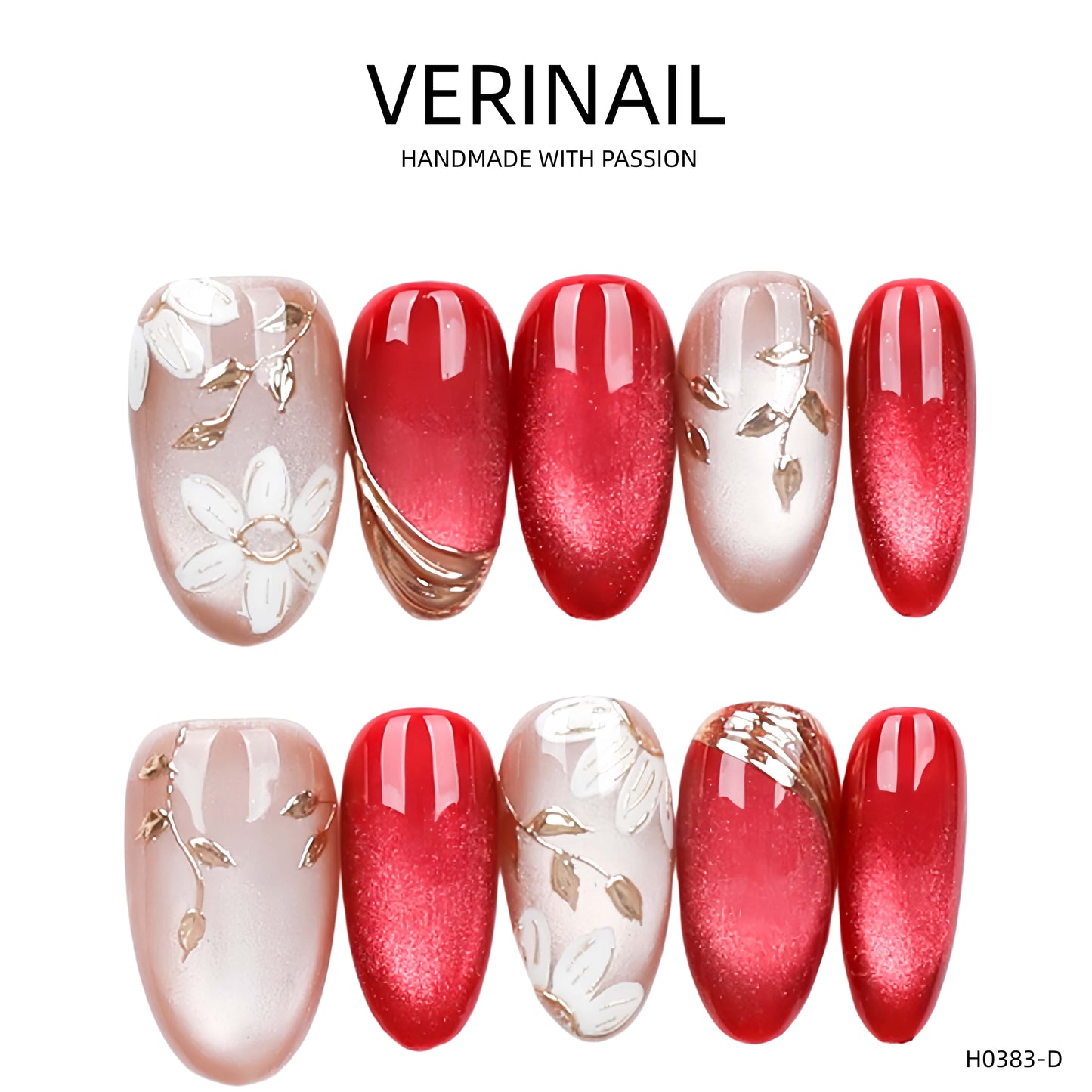 Press On Nails Almond-Medium-AM06