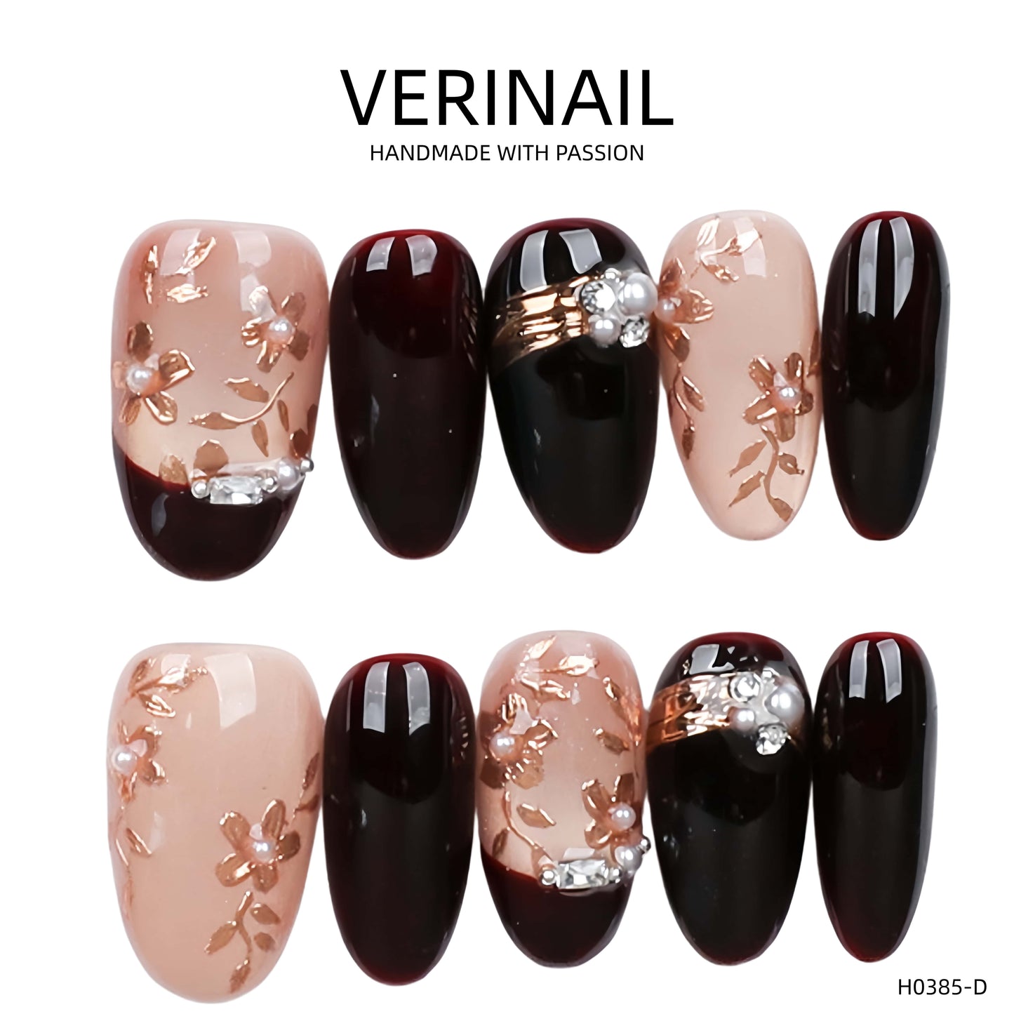 Press On Nails Almond-Medium-AM06