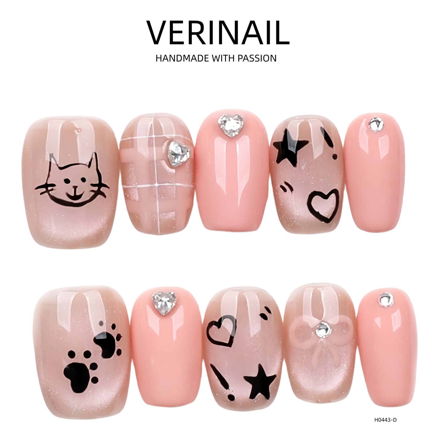 Press On Nails Style 3D TD04