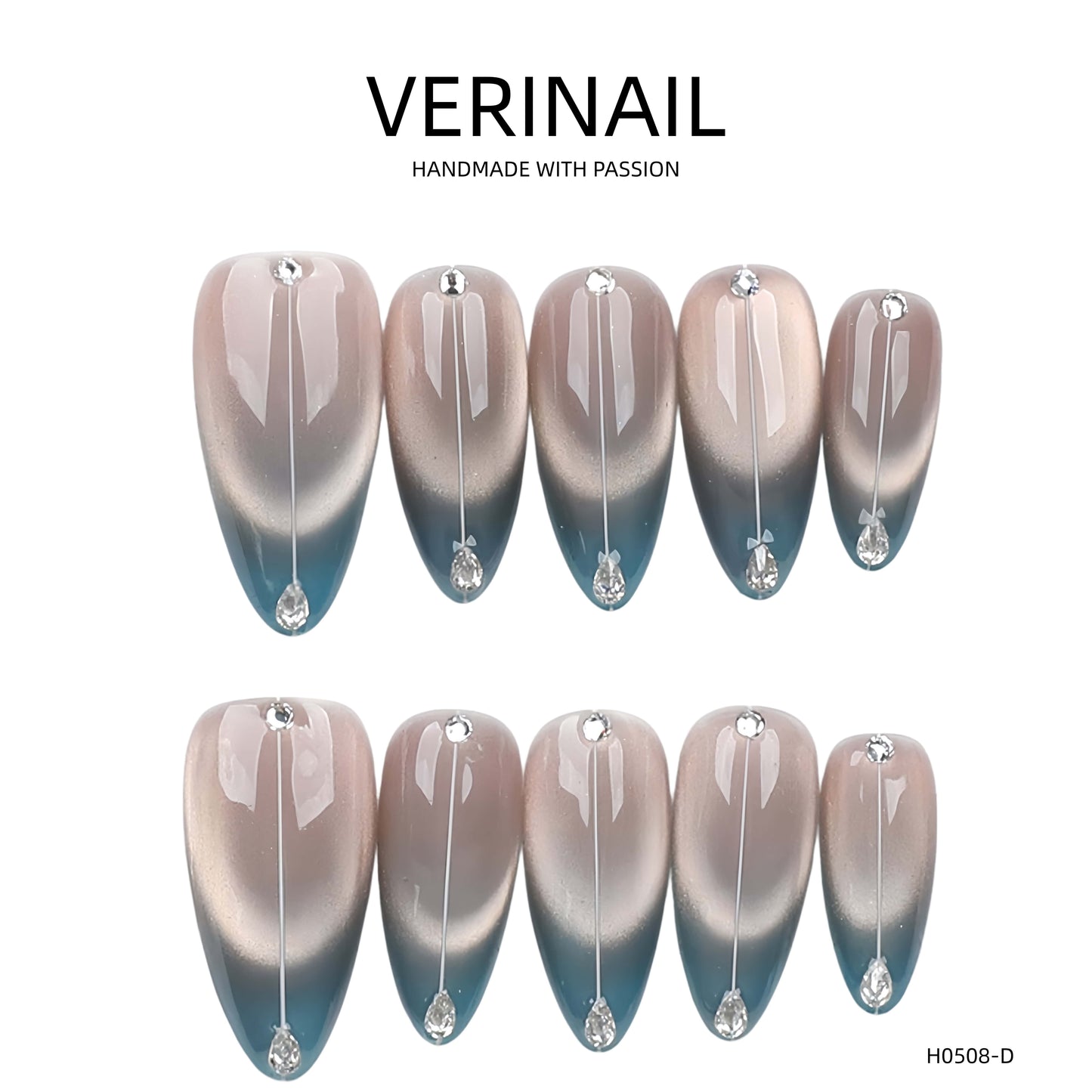 Press On Nails Almond-Medium-AM06