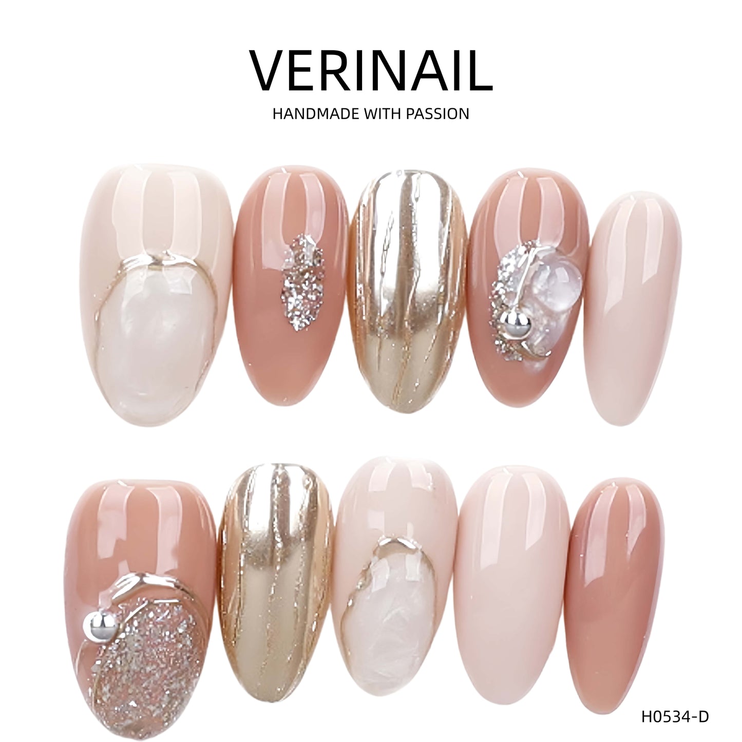 Press On Nails Oval-Long OL06