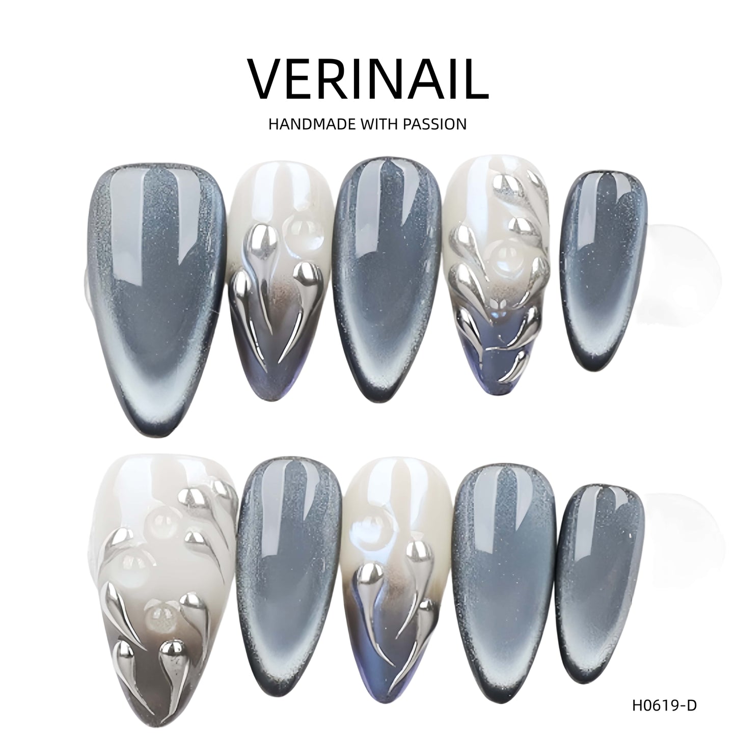 Press On Nails Almond-Medium-AM07