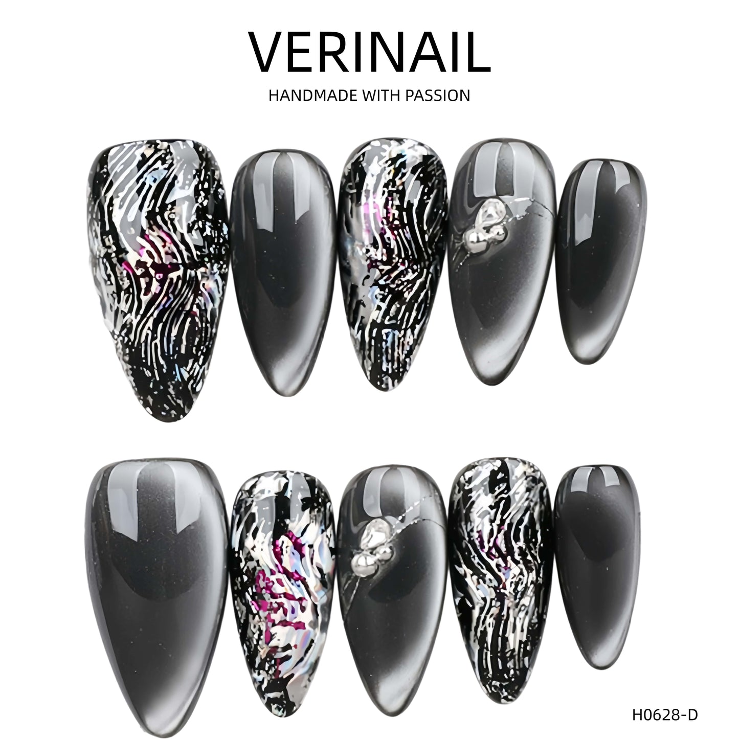 Press On Nails Almond-Medium-AM07