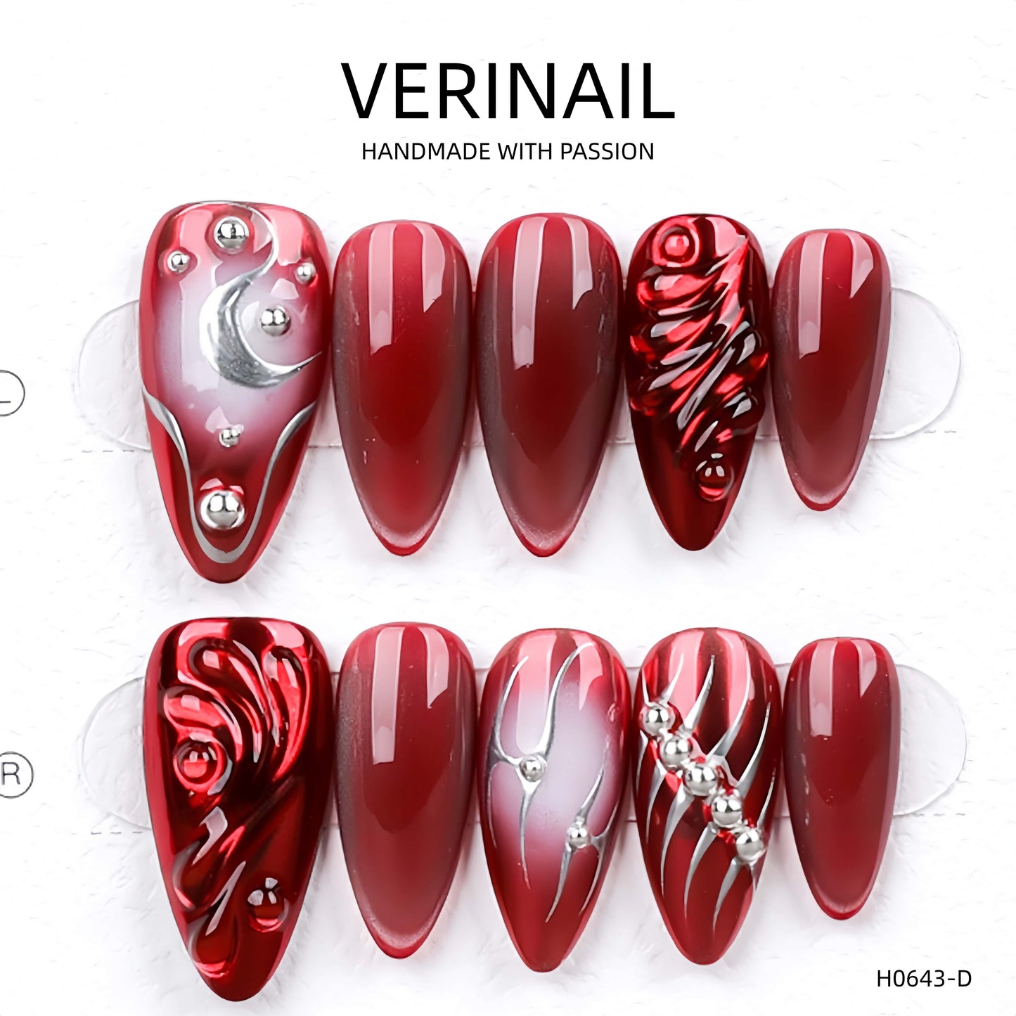 Press On Nails Almond-Medium-AM07