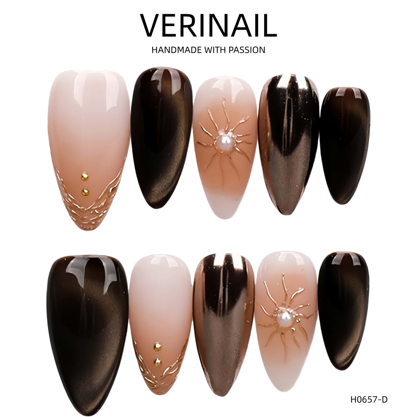 Press On Nails Almond-Medium-AM07