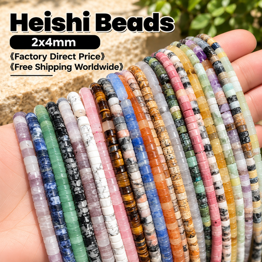 Heishi Rondelle Beads 2x4mm Quartz/Jasper/Agate/Crystal