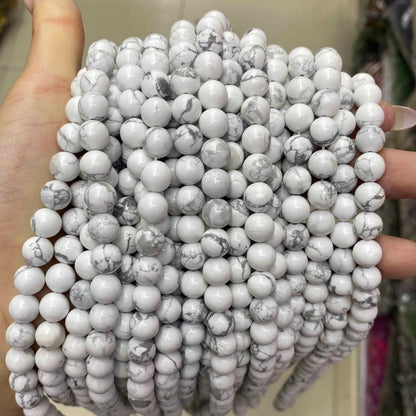 Round Smooth Beads Crystal/Quartz/Jasper/Agate 4mm 6mm 8mm 10mm