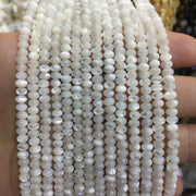 Rondelle Mother of Pearl MOP Beads