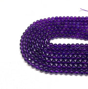 Round Piezoelectric Amethyst Beads