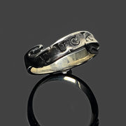 925 Sterling Silver Letter Vintage Ring