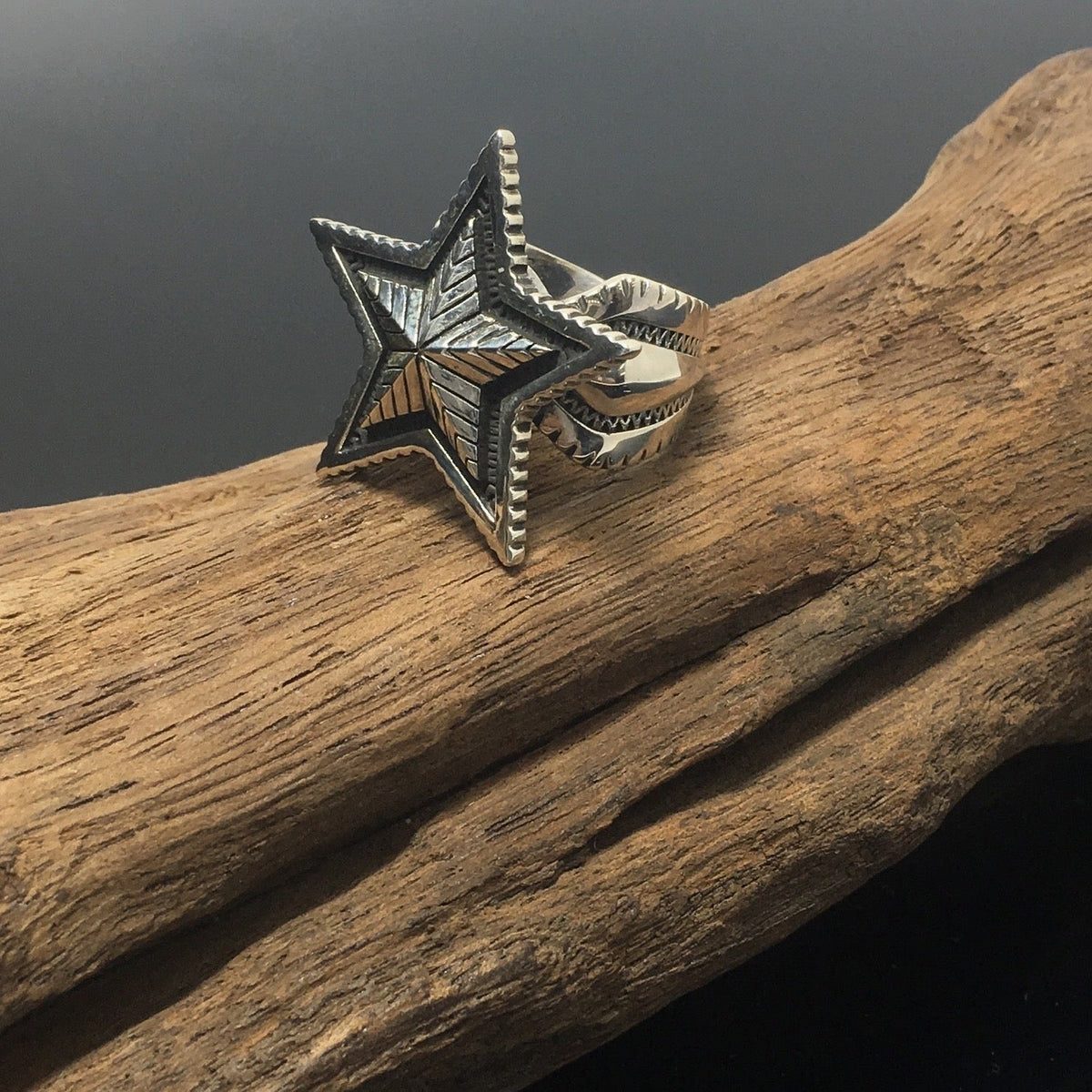 Sterling Silver Opening Double Star Ring